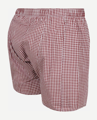 Boxershort vichy rood