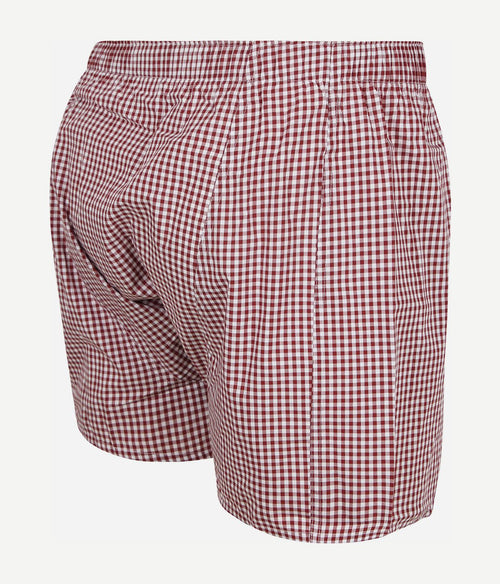 Boxershort vichy rood