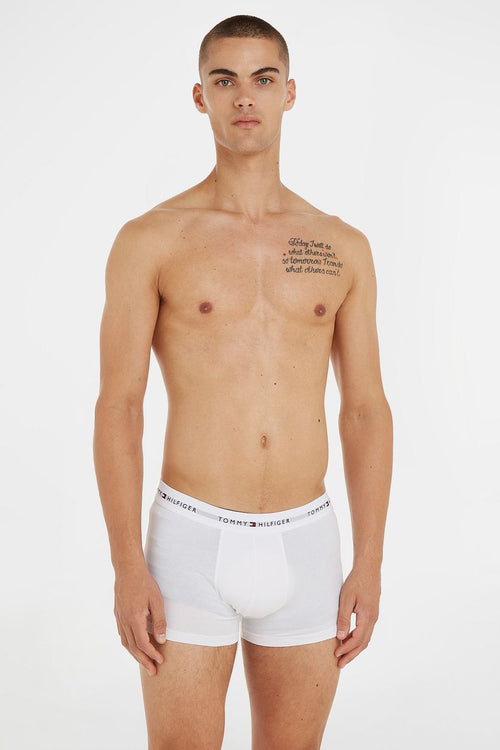 Boxer trunk (3-pack) zwart/white/grey