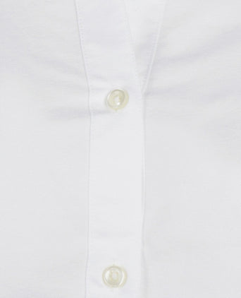 Steppin' Out blouse lauren Oxford wit | Slim-fit