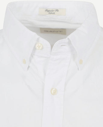 Casual overhemd poplin wit