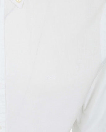 Overhemd cotton linen wit