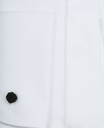 Tuxedo shirt dubbel manchet wit