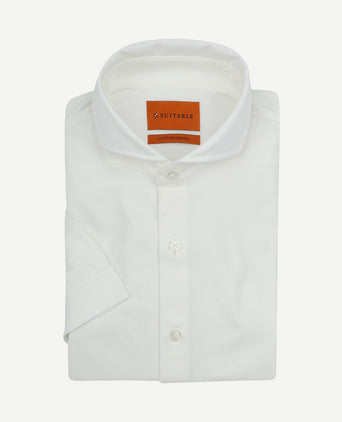 Shortsleeve sorona overhemd erik wit