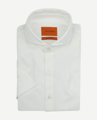 Shortsleeve sorona overhemd erik wit