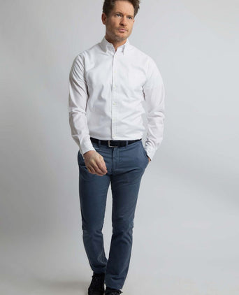 Overhemd twill wit