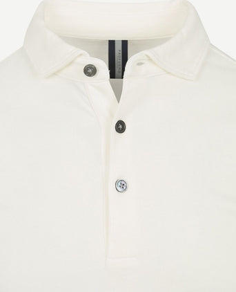 Longsleeve polo off white