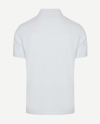 Polo piqué classic wit