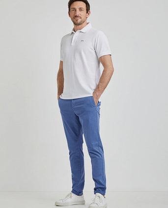 Piqué polo wit