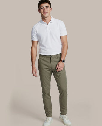 Polo piqué wit