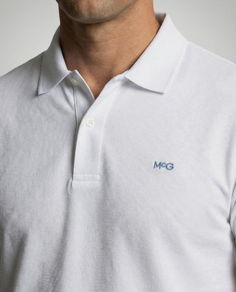 Piqué polo wit