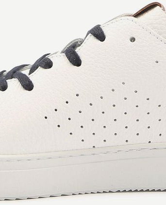Grain sneaker wit