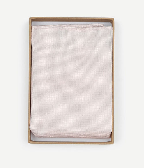 Suitable zijde pochet apricot roze