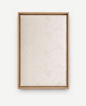 Zijde pochet flower off white