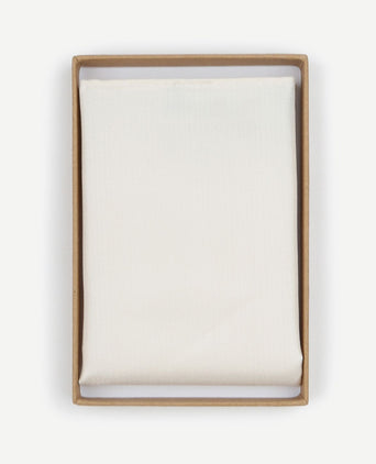 Zijde pochet off white