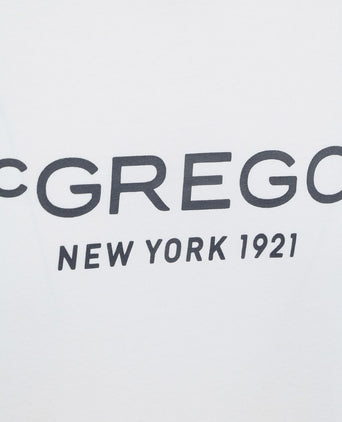 McGregor essential t-shirt logo wit | Regular-fit
