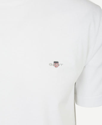 T-shirt shield small logo wit