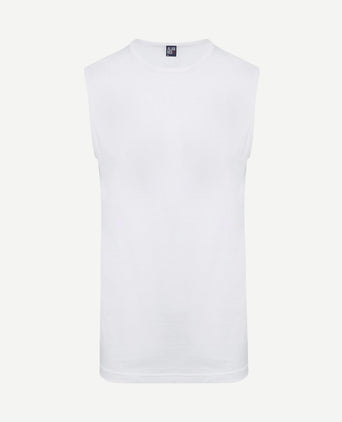 T-Montana singlet mouwloos wit (2-pack)