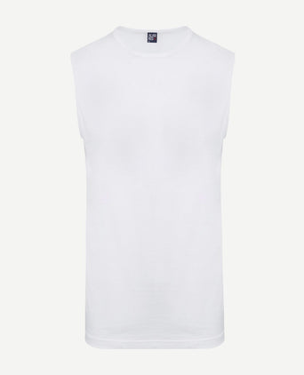 T-Montana singlet mouwloos wit (2-pack)