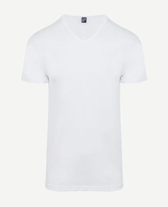 Vermont t-shirt v-hals wit (6-pack)