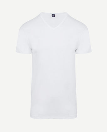 Vermont t-shirt v-hals wit (6-pack)