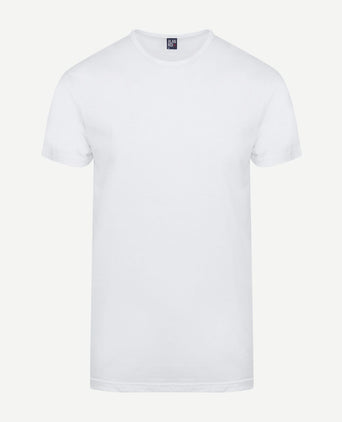 Derby extra lange t-shirts wit (2-pack)