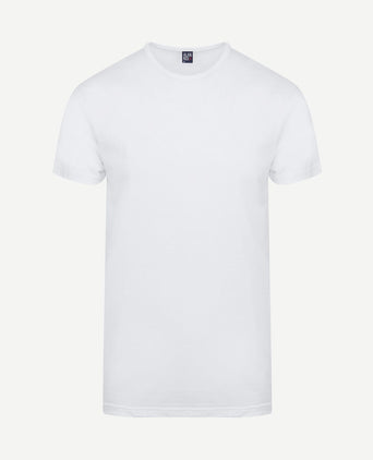 Derby extra lange t-shirts wit (2-pack)
