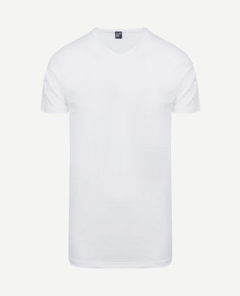 Vermont extra lange t-shirts wit (2-pack)