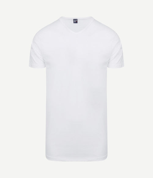 Vermont extra lange t-shirts wit (2-pack)