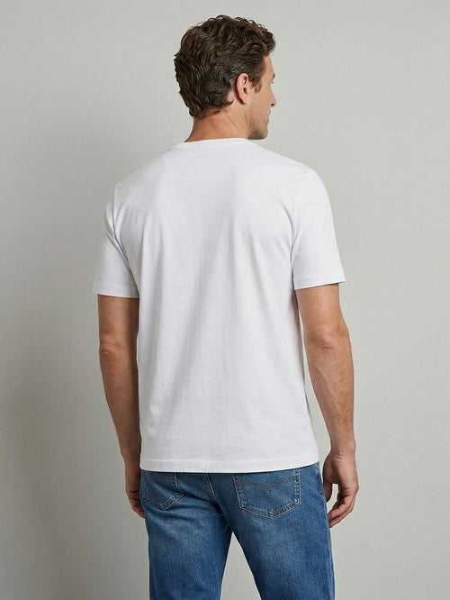 Essential t-shirt logo wit