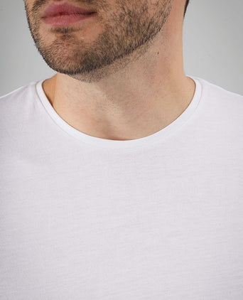 Obambo t-shirt ronde hals wit (2-pack)