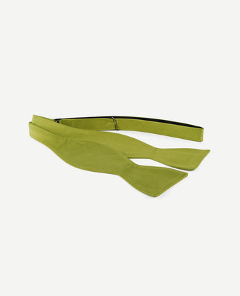 Zelfstrikker zijde lime groen f04