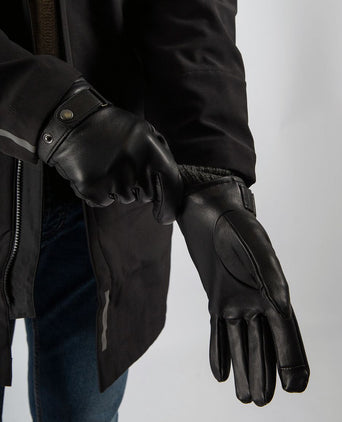 Suitable handschoen nappa leer zwart