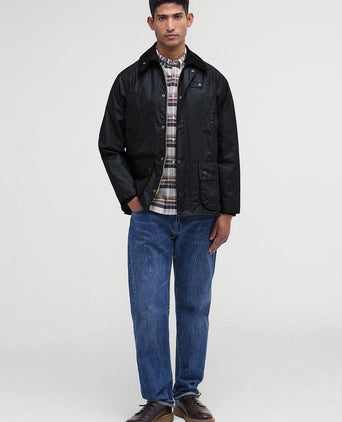 Barbour Bedale wax jas zwart | Regular-fit