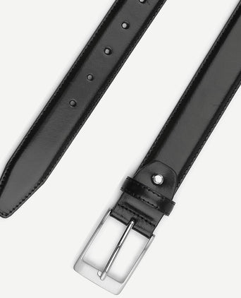 Riem zwart leer 010