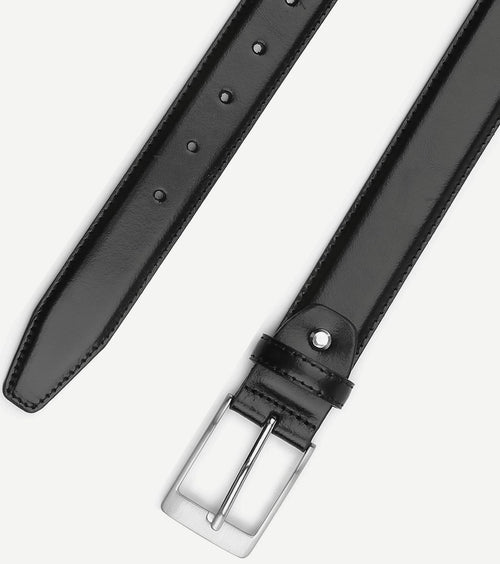 Riem zwart leer 010