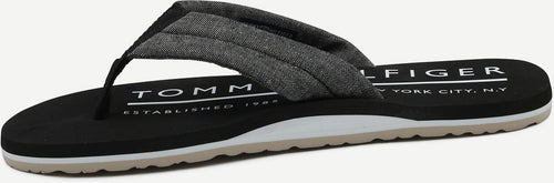 Flip flops chambray zwart
