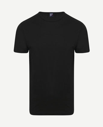 Derby o-hals t-shirt zwart (2-pack)