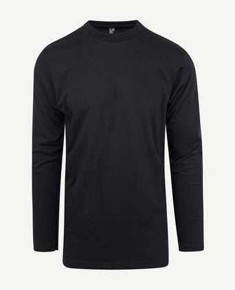 T-shirt Virginia zwart longsleeve (2-pack)