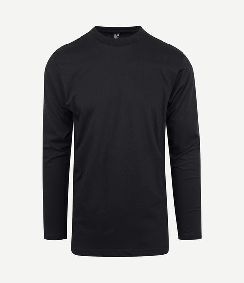 T-shirt Virginia zwart longsleeve (2-pack)
