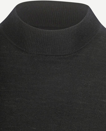 Profuomo turtleneck trui merino zwart
