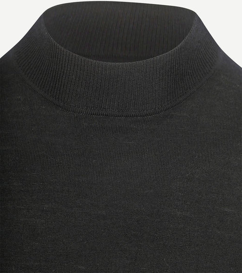 Profuomo turtleneck trui merino zwart