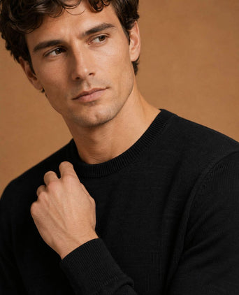 The john pullover merino zwart