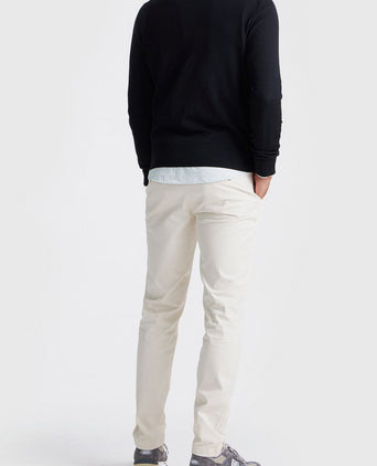 The michael halve rits pull merino zwart