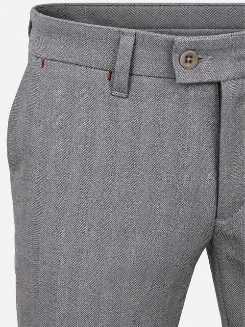 Broek Lennox herringbone grijs
