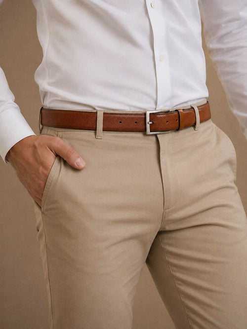 Riem structuur leer bruin