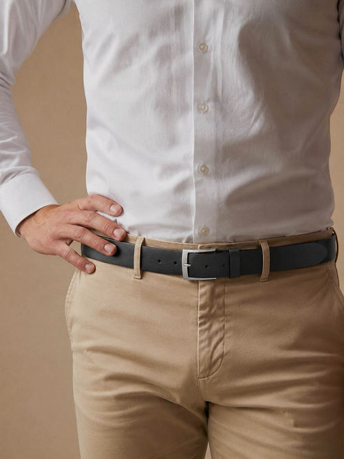Riem leer zwart 010