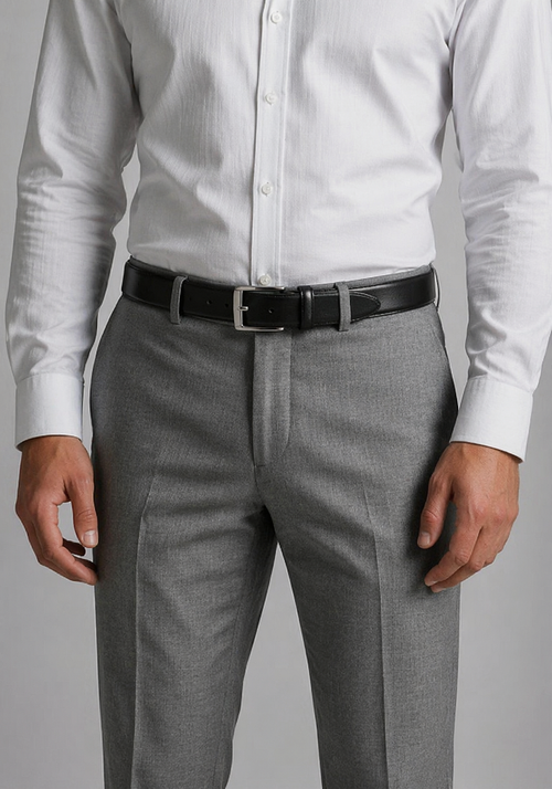 Riem zwart leer 010