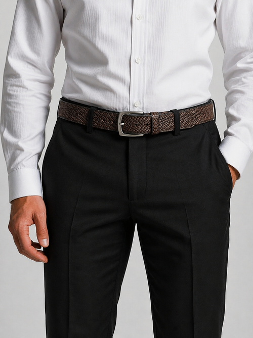 Riem structuur leer bruin