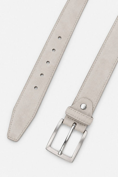 Riem suède leer ecru
